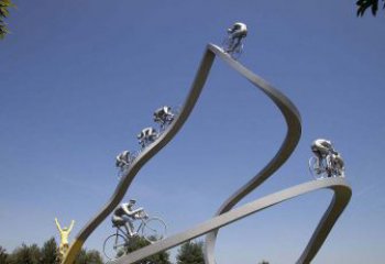 湖州不锈钢极限自行车雕塑