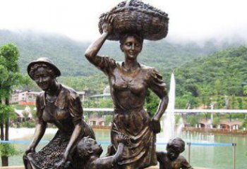 湖州中领雕塑丰收葡萄铜雕