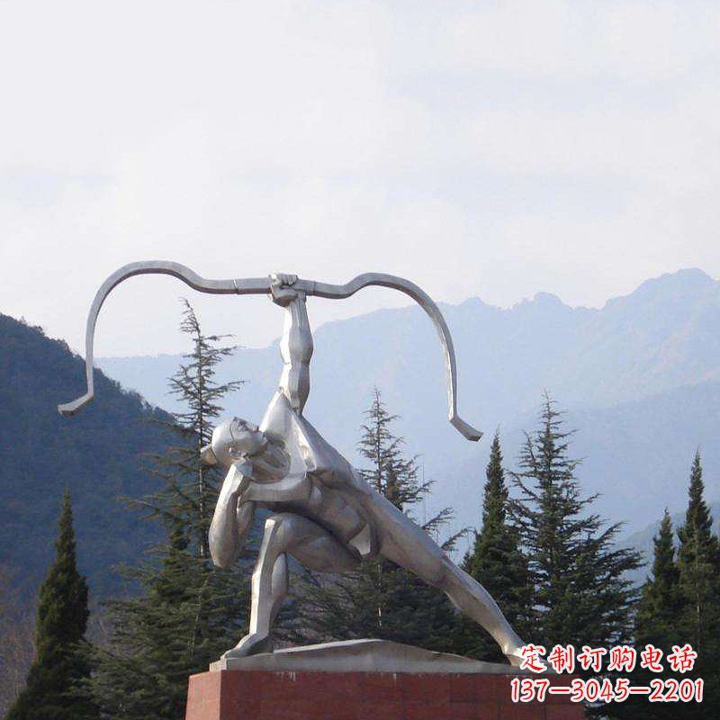 湖州后羿雕塑,不锈钢雕塑制作&定制