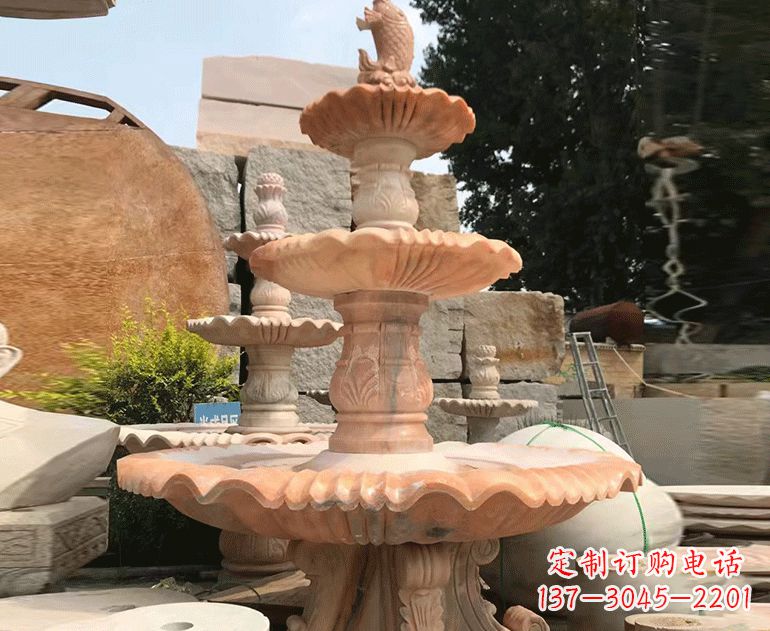 湖州精美的黄锈石喷泉雕塑黄锈石喷泉雕塑是一种…