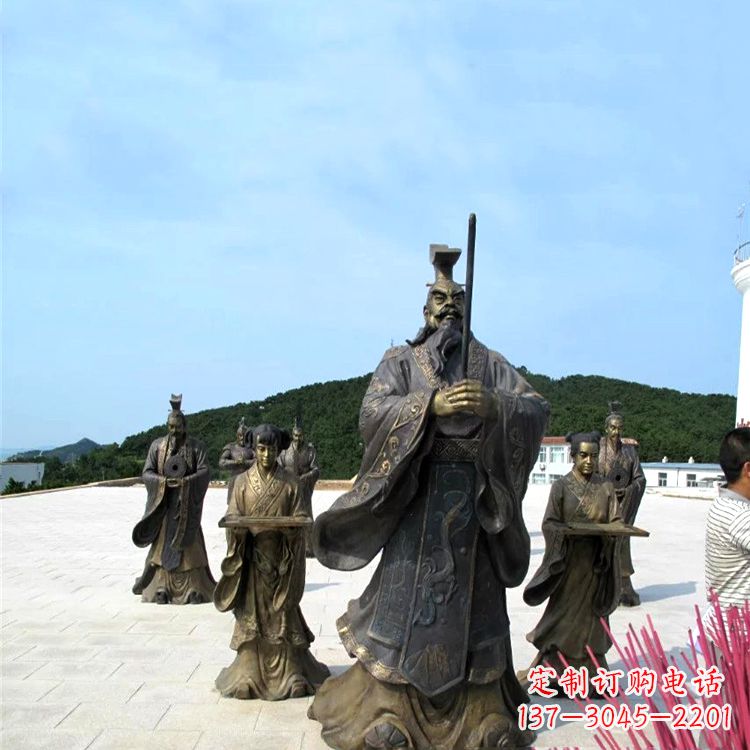 湖州中领雕塑——汉武帝刘彻祭天情景雕塑