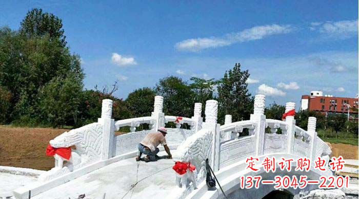 湖州标题:领雕塑——最具艺术魅力的汉白玉石雕拱桥