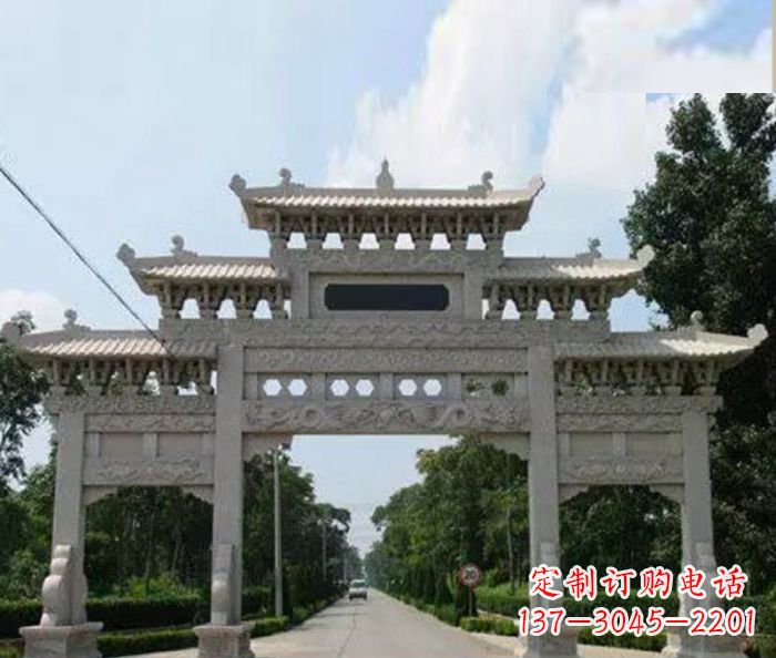 湖州高品质牌坊石雕,专为客户量身定制