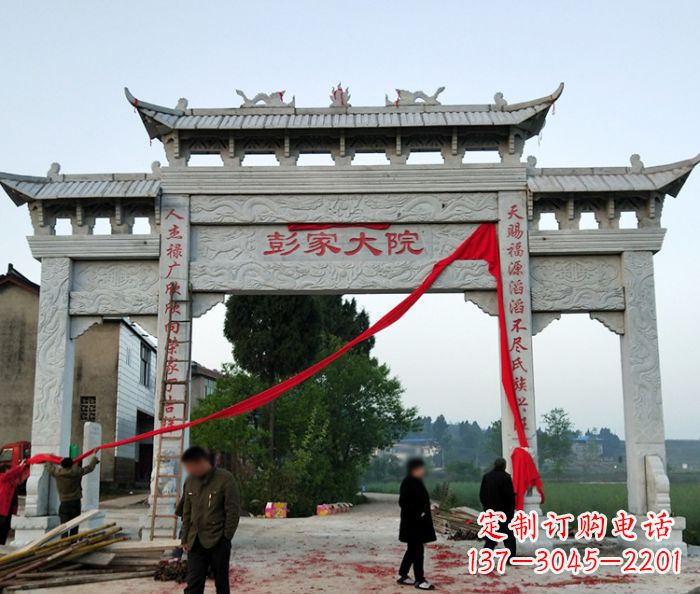 湖州中领雕塑:牌坊石雕精美纷呈