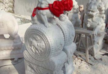 湖州汉白玉狮子门口镇宅精致雕塑