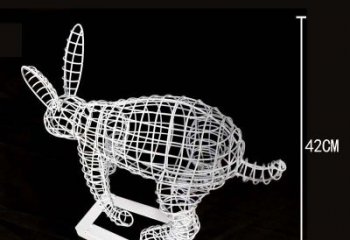湖州全新上市！不锈钢镂空兔子雕塑