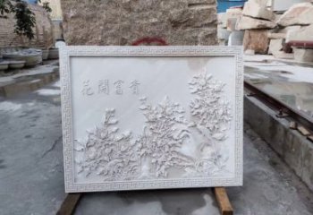 湖州花开富贵石雕影壁，让你独享完美的装饰艺术