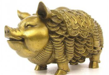 湖州欢迎招财猪，用黄铜打造新年祝福
