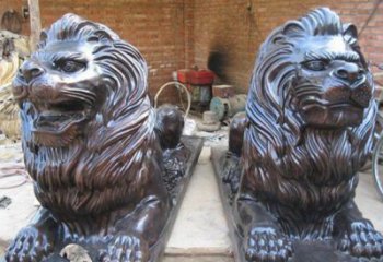 湖州汇丰狮子铜雕塑是由中领雕塑制作的一款狮子…