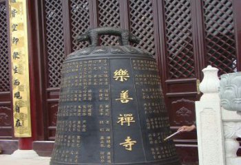 湖州精致优雅的乐善禅寺铜钟