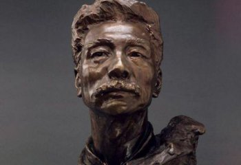 湖州鲁迅校园名人铜雕，展现鲁迅文学精神