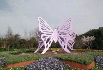 湖州流动而优雅的蝴蝶雕塑