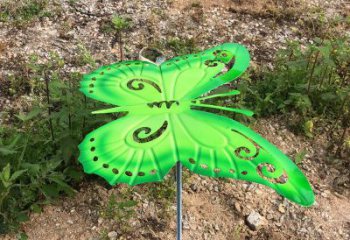 湖州绿色不锈钢蝴蝶雕塑