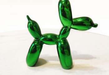 湖州绿色气球狗雕塑——精美设计，助您实现室内梦想装饰