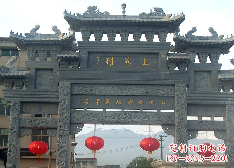 湖州中领雕塑:一流牌坊石雕,定制你的风水雕塑