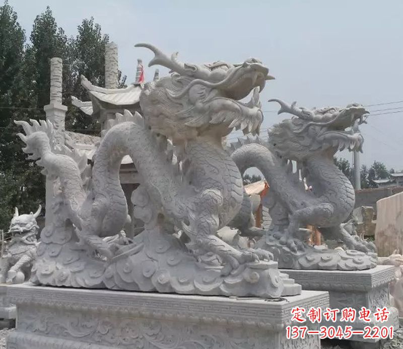 湖州青石龙雕塑