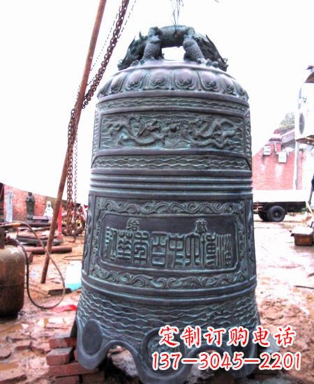 湖州精美历久弥新的青铜钟雕塑