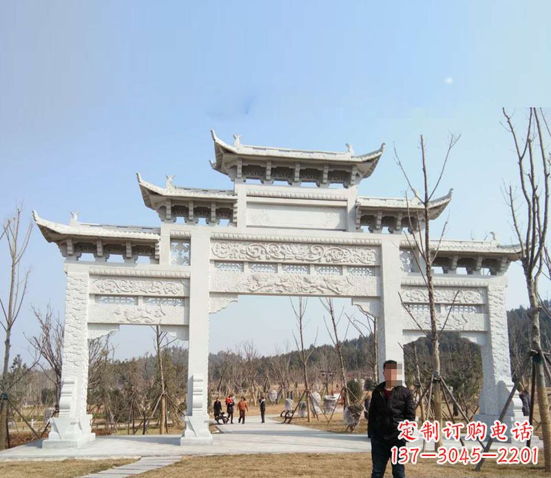 湖州中领雕塑-牌坊石雕精美无比