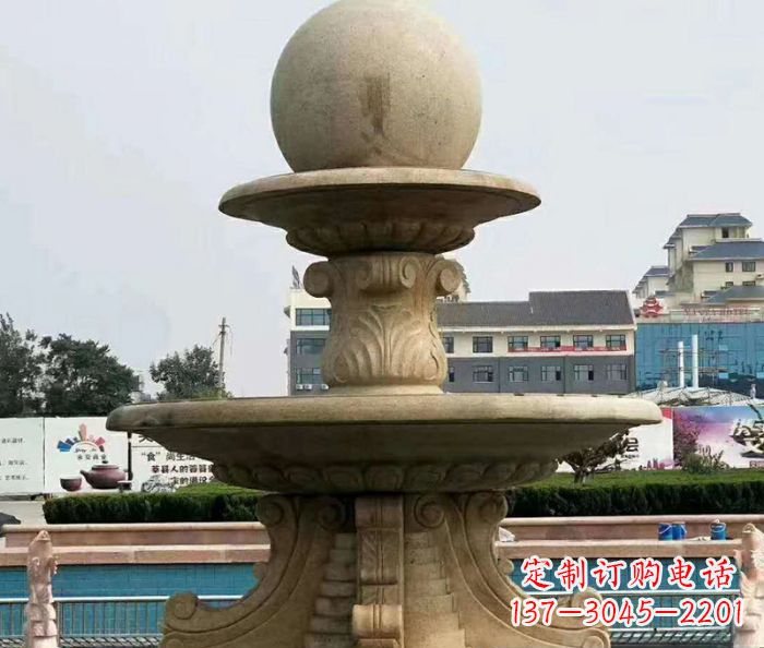 湖州引领时尚的砂岩大型喷泉雕塑