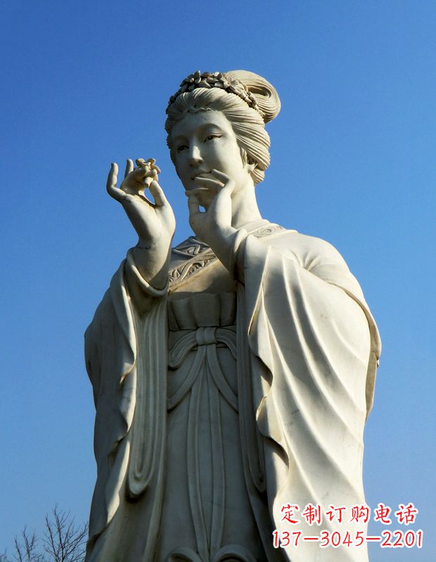 湖州精美绝伦的古代美女雕像