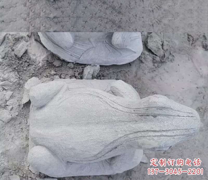 湖州石雕青蛙雕塑
