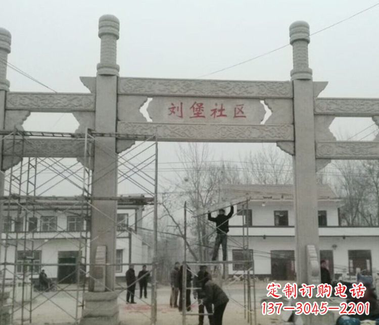 湖州石牌坊道路石雕