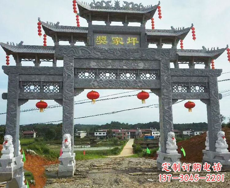 湖州石牌坊石雕
