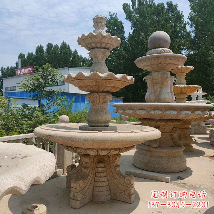 湖州石喷泉 石雕刻