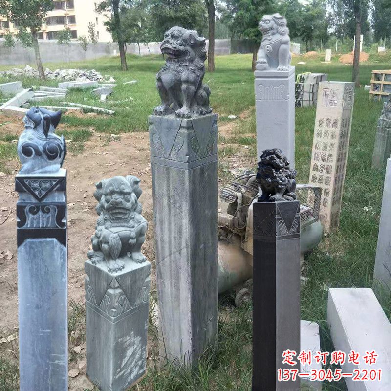 湖州石狮子拴马柱