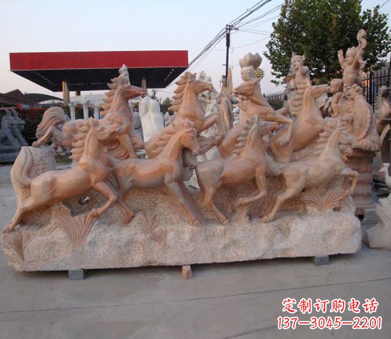 湖州石头奔马雕塑