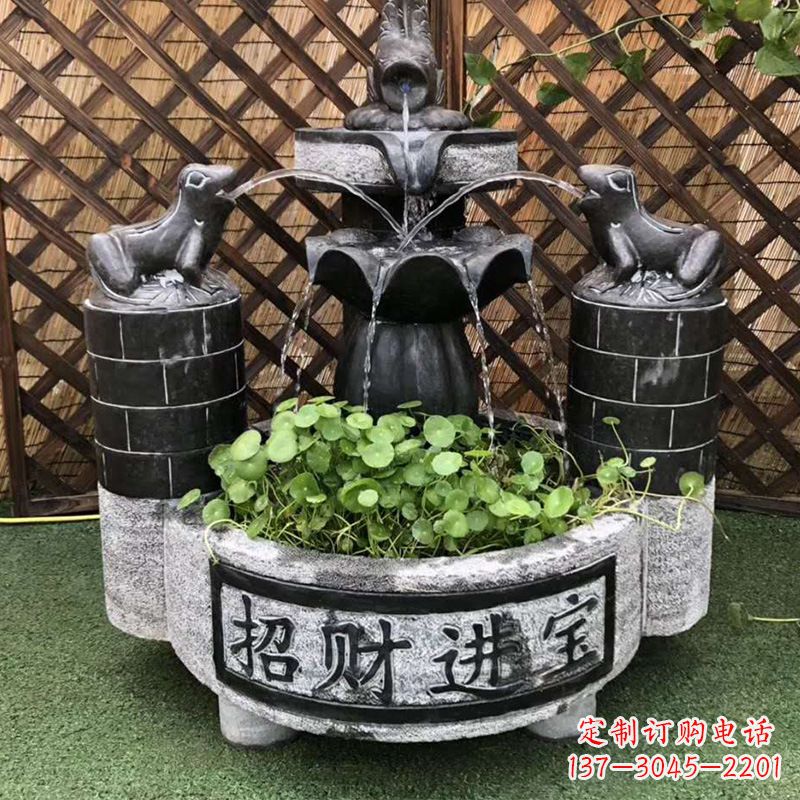 湖州双层喷泉石雕