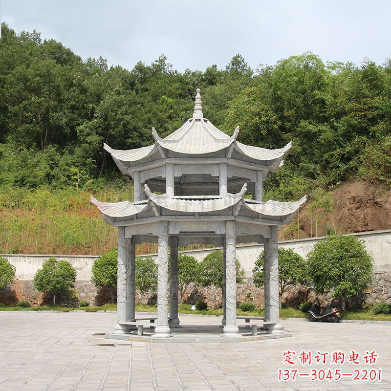 湖州双层庭院石凉亭