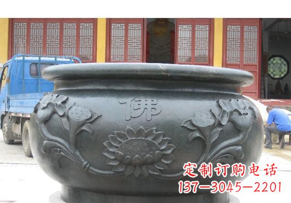湖州水缸寺庙铜雕 (2)