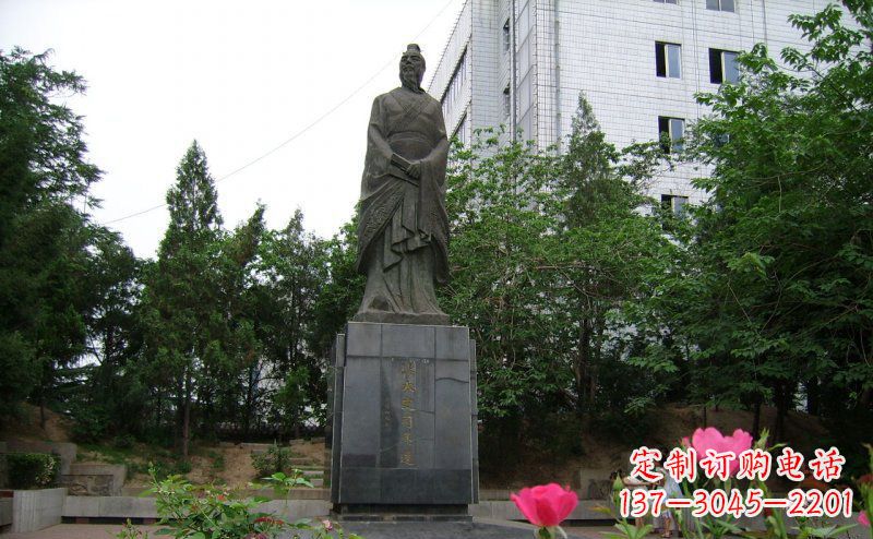 湖州司马迁古代名人铜雕