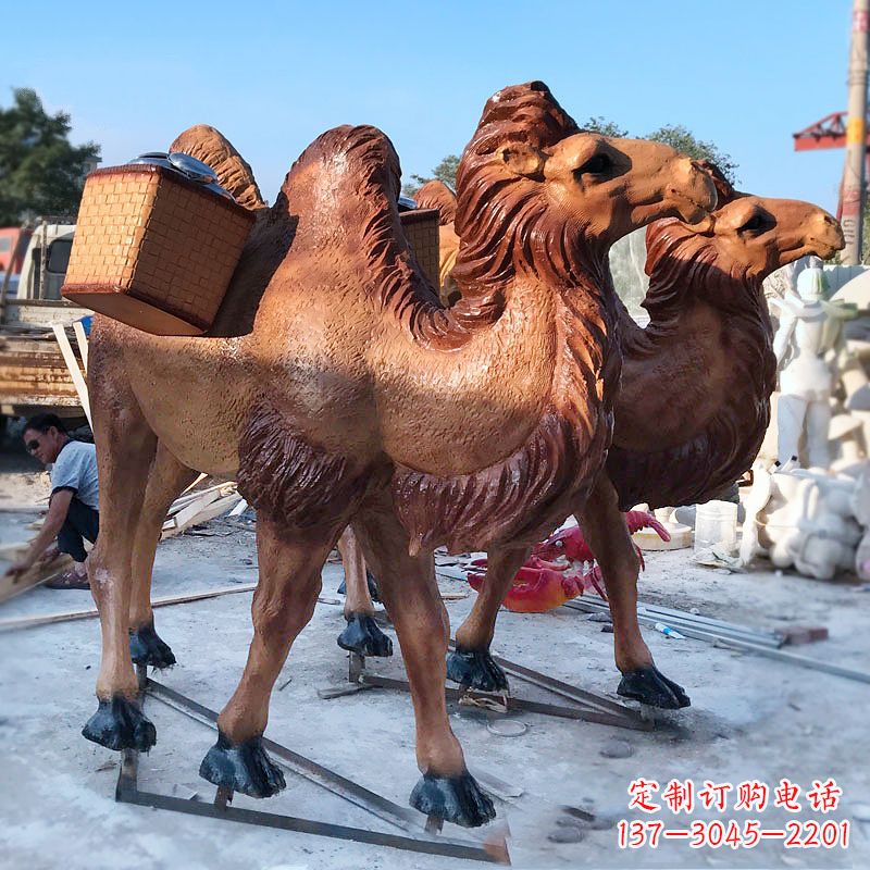 湖州丝绸之路仿真骆驼雕塑