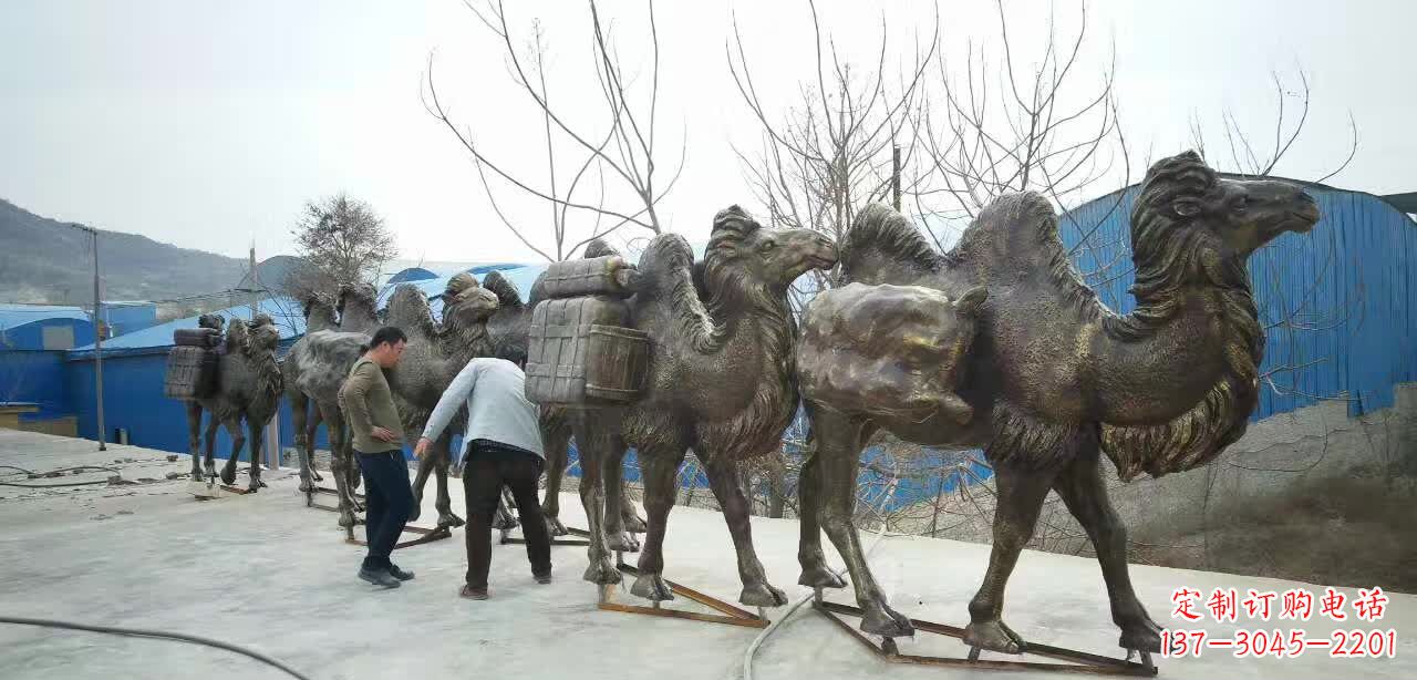 湖州丝绸之路骆驼雕塑