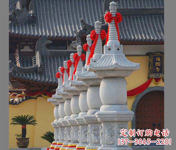 湖州寺庙景观舍利塔石雕