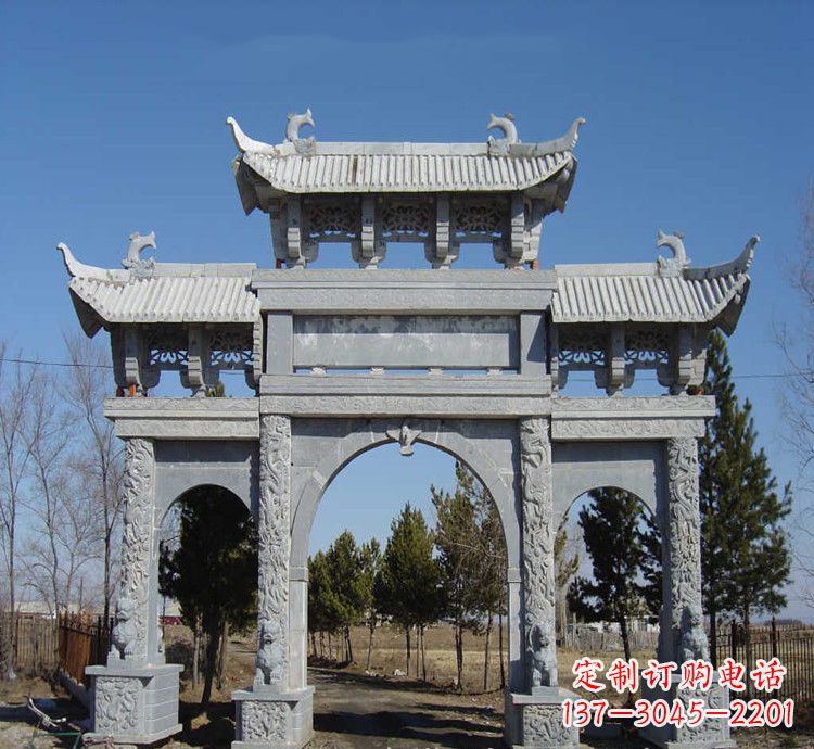 湖州寺庙石牌坊