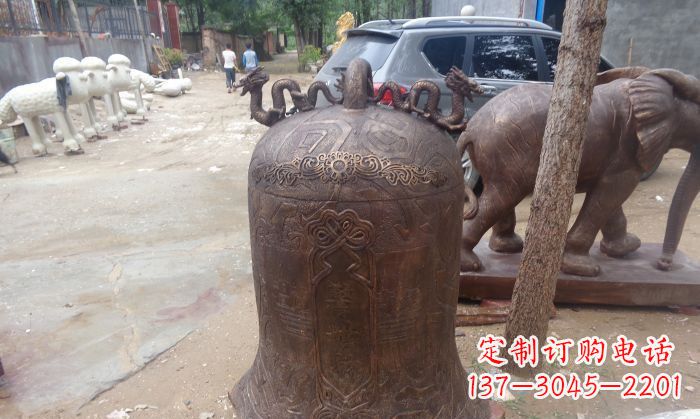 湖州寺庙铸铜钟铜雕 (3)