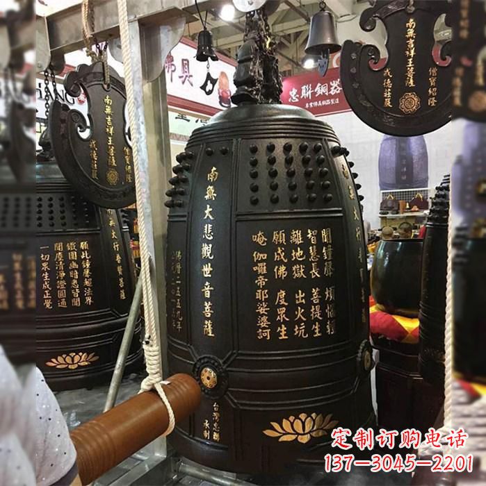 湖州寺院挂钟铜雕塑