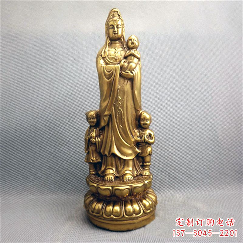 湖州送子观音纯铜雕塑