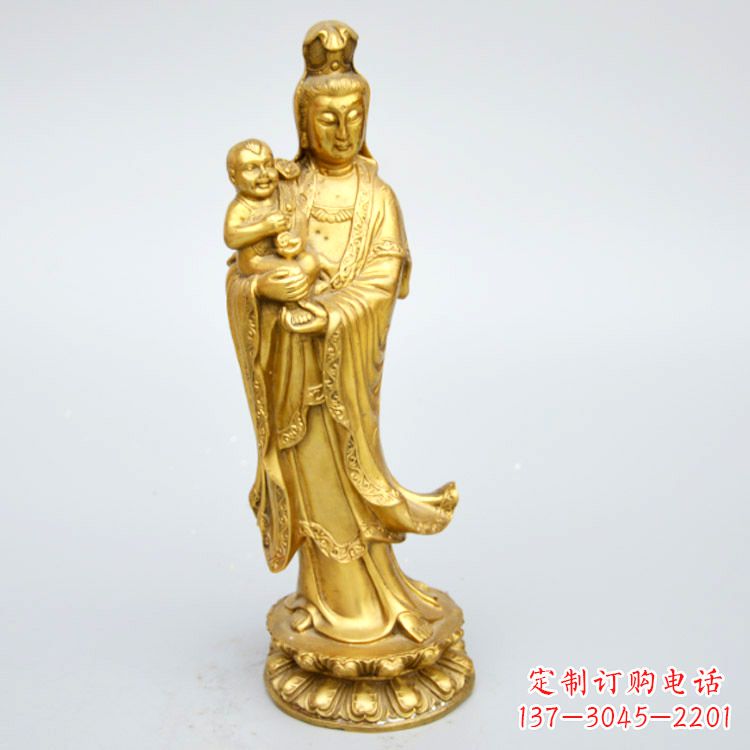 湖州送子观音铜雕