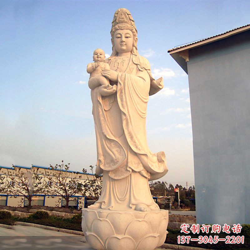 湖州送子观音石雕