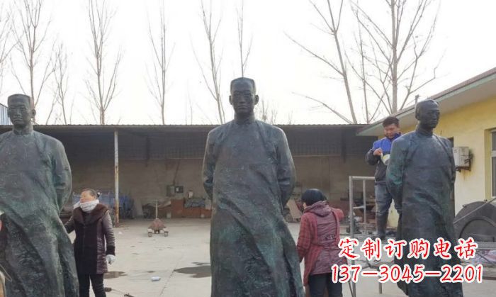 湖州陶行知人物铜雕 (3)