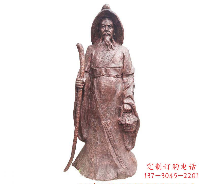 湖州陶渊明铜雕像