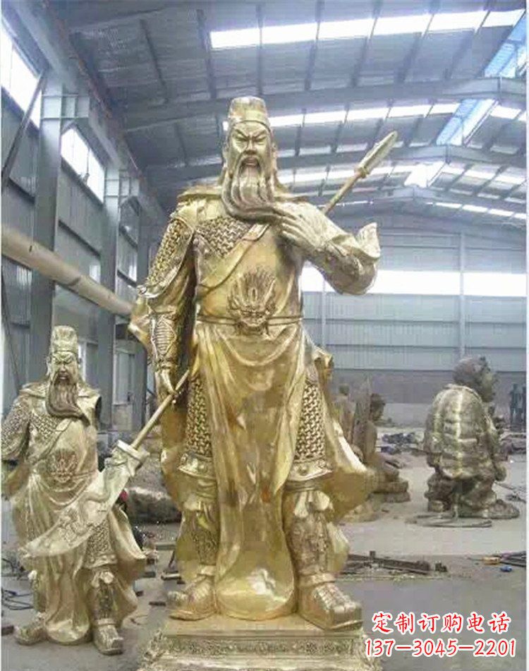 湖州提刀关公武财神雕塑