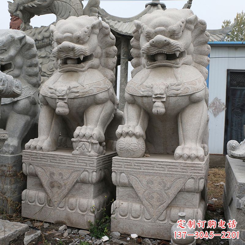 湖州天安门狮子石雕塑