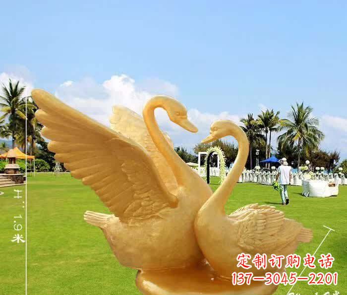 湖州天鹅铜雕