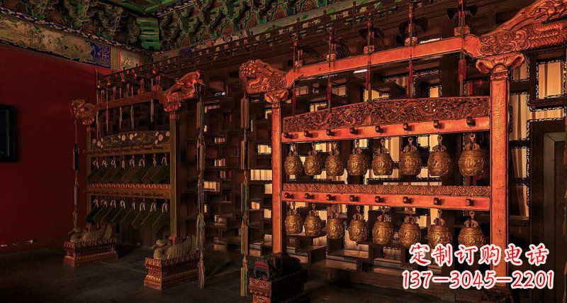 湖州铜编钟古代乐器铜雕