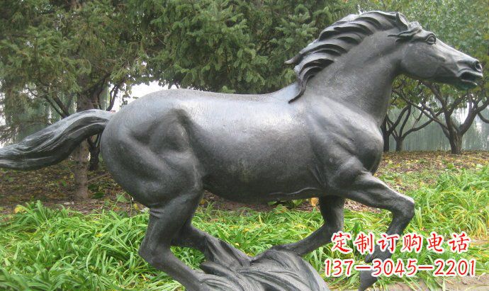 湖州铜雕奔马公园动物雕塑